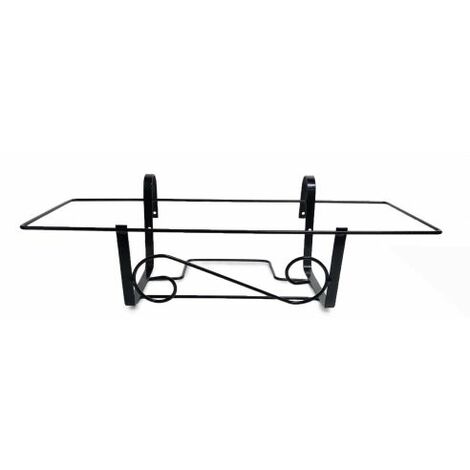 BALCONIERA IN FERRO RETTANGOLARE PORTAVASO PORTA VASO RINGHIERA FIORIERA 51241V CM 40 (15710)