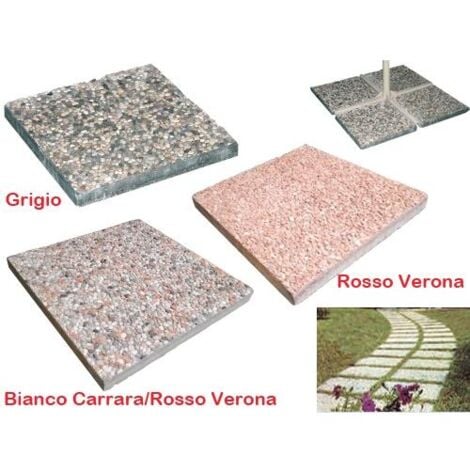 BASE BASI PER OMBRELLONE VIALE IN CEMENTO GHIAIA OMBRELLONI LATERALI V/M 21719V CM 40X40 KG 14 (21719)
