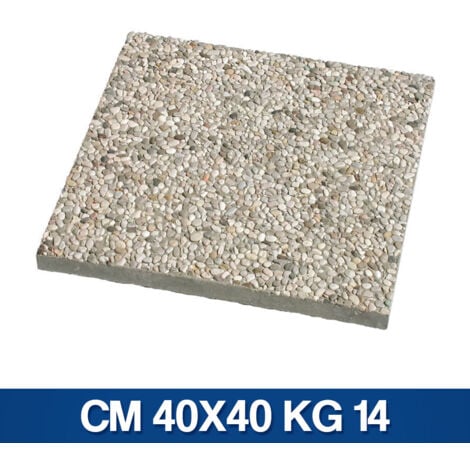 BASE BASI PER OMBRELLONE VIALE IN CEMENTO GHIAIA OMBRELLONI LATERALI V/M 21719V CM 40X40 KG 14 (21719)