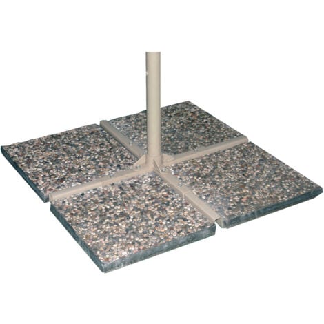 BASE BASI PER OMBRELLONE VIALE IN CEMENTO GHIAIA OMBRELLONI LATERALI V/M 21719V CM 40X40 KG 14 (21719)