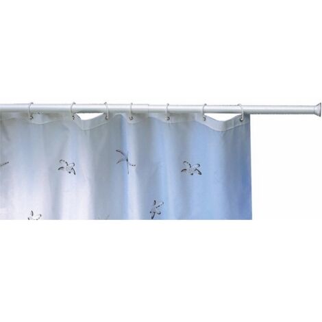 MAURER 4042205 Asta per doccia estensibile in alluminio bianco125 a 220 cm