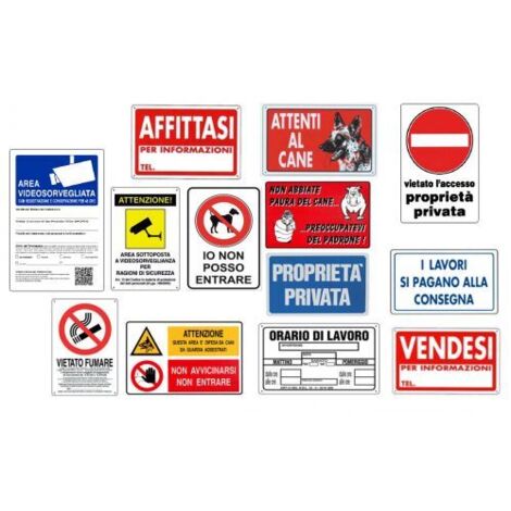 CARTELLO AFFITASI CASA UFFICIO NEGOZIO CON TELEFONO 20x30cm PLASTICA PVC 5 PZ