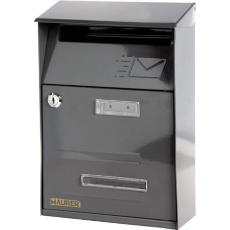 Cassetta Postale per Esterni Maurer Signal colore Antracite 21x8,5x33H cm