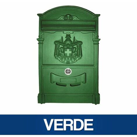 CASSETTA POSTALE PER POSTA MODELLO ARTISTICA DA ESTERNO VARI COLORI 35420V VERDE (35424)