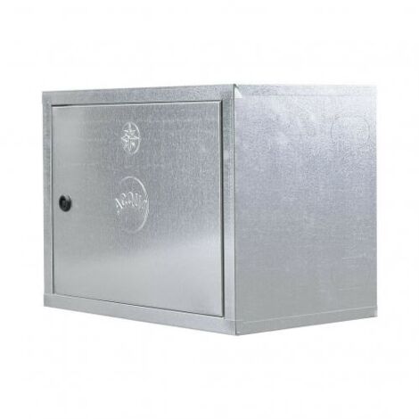 Cassetta Contatore Acqua SERVICE SOLUTIONS - Lamiera Zincata 6/10, Misura 35x45x25 Cm, Gi&agrave; Montata