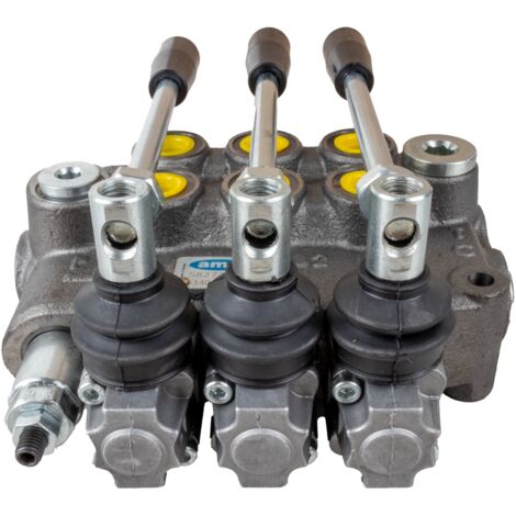 Distributore oleodinamico Ama basic da 3/8” 3 leve 40L/min per trattori