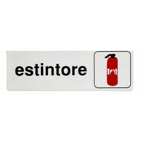 ETICHETTA ADESIVA SEGNALETICA TARGHETTA STICKERS VARI MODELLI 13165V ESTINTORE (18931)