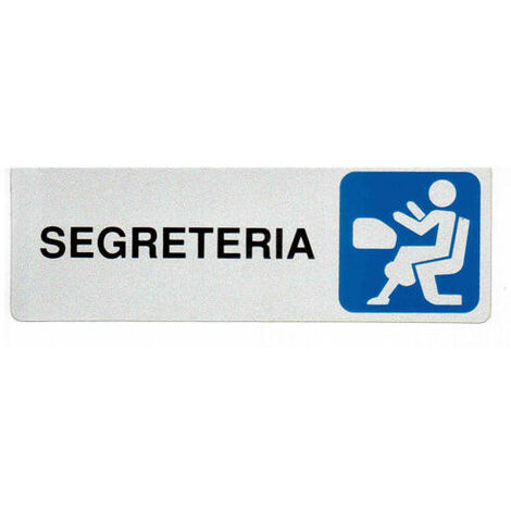 ETICHETTA ADESIVA SEGNALETICA TARGHETTA STICKERS VARI MODELLI 13165V SEGRETERIA (18938)