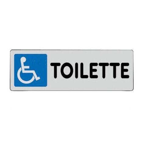 ETICHETTA ADESIVA SEGNALETICA TARGHETTA STICKERS VARI MODELLI 13165V TOILETTE DISABILI (28434)