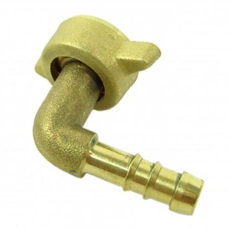 GIUNTO PORTAGOMMA 90 GRADI D. 10 MM CON GHIERA 1/2" PER TUBO IRRORAZIONE (35247)