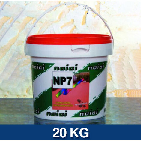 GUAINA LIQUIDA IMPERMEABILIZZANTE PEDONABILE PER TERRAZZA BALCONE NP 7 13016V KG 20 - ROSSO (21949)