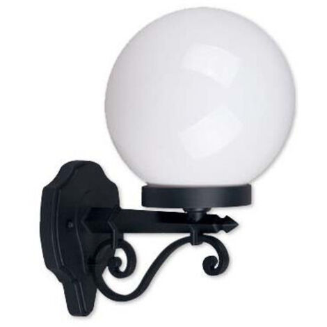 Lampada Led Da Muro A Lanterna Con Portalampada E27 (max 60w) Attacco Verso L'alto Colore Nero Ip44 - Foto 9