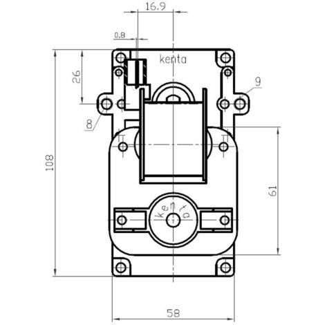Motoriduttore Originale MCZ Per Stufa A Pellet | 2 RPM, Cod. 41451602400 | Ricambio Per Alea, Ghea, Hera, May, Mida, Raam, Teia