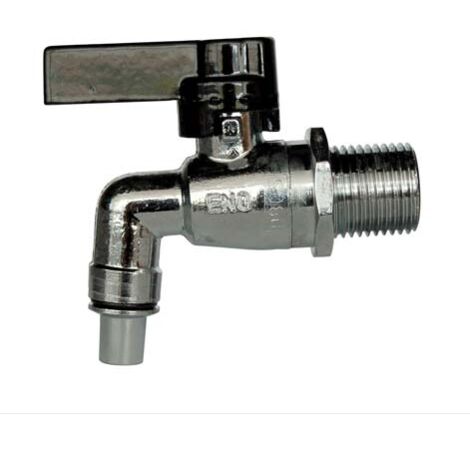 RUBINETTO CURVO 1/2'' SFERA PRO LEVA IN METALLO BECCUCCIO PER FUSTI OLIO (11955)