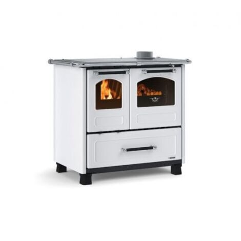 STUFA CUCINA A LEGNA NORDICA FAMILY 4,5 BIANCO DX 7,5 KW (16780)