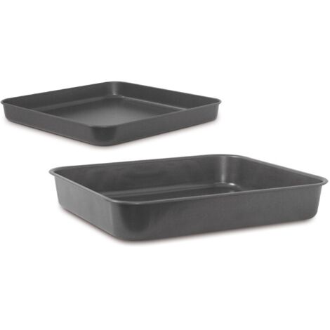 TEGLIA PER PIZZA RETTANGOLARE DA FORNO ANTIADERENTE V/MISURE TATA LINDA 22530V CM 35X35X H 6 (22535)
