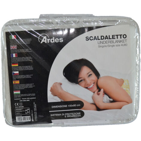 TERMOCOPERTA COPERTA ELETTRICA SCALDALETTO LETTO SINGOLO SCALDASONNO 60 W 51036