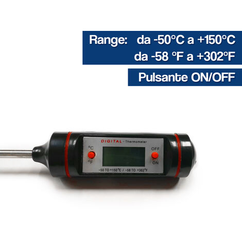 Termometro Digitale Sonda Per Alimenti Da Cucina Tascabile