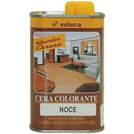 VELECA RESTAURATORE CEROSO LUCIDARE RAVVIVARE COLORARE MOBILI PORTE LEGNO 22480V NOCE (22481)