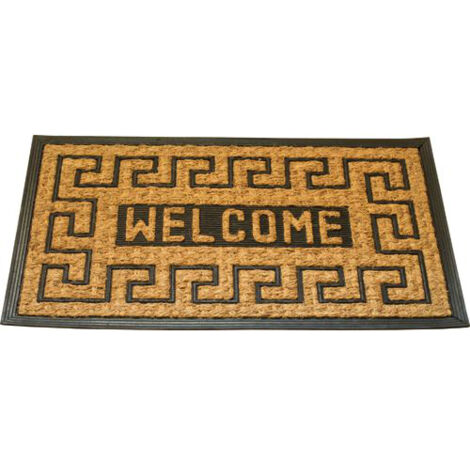 ZERBINO in FIBRA di COCCO e GOMMA Mod. WELCOME NEW MAURER 45X75 cm