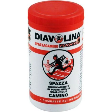 DIAVOLINA SPAZZACAMINO PER PULIZIA RIMUOVI  FULIGGINE TUBI CANNA FUMARIA (13840)