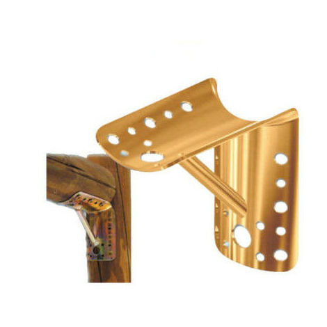 GIUNZIONE GAZEBO 90° TONDO + SAETTA 935 • ZINCATA GIALLA PALO MM 80/100 S.MM 2,0 MM 65X85X85