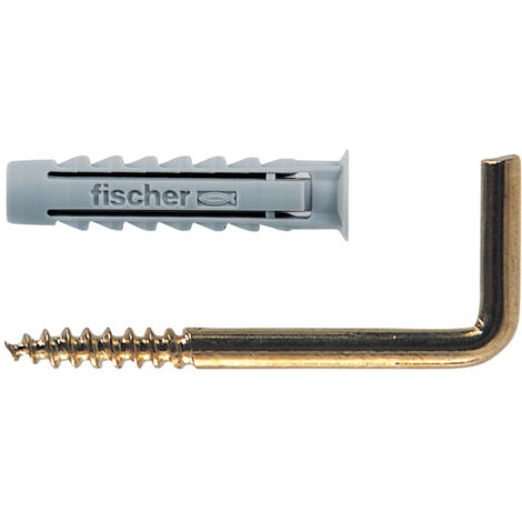 GANCIO GANCI PER QUADRO TASSELLO CF.PEZZI 10 D. MM 4 FISCHER SX 4 G GOLD (14477)