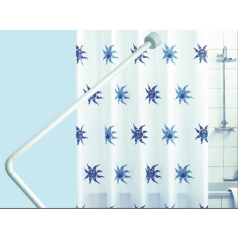 BASTONE SOSTEGNO FISSO PER TENDA DOCCIA BIANCO CM 80X80 (15604)