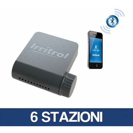 PROGRAMMATORE IRRIGAZIONE CENTRALINA A BATTERIA IRRITROL LIFE DC BLUETOOTH 35713V 6 STAZIONI (35716)