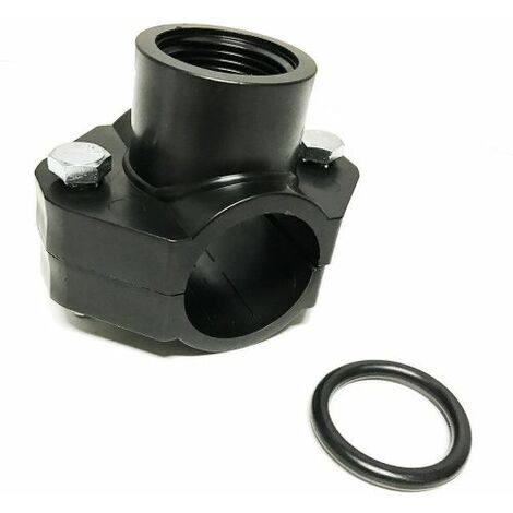 PRESA STAFFA DERIVAZIONE TUBO TUBI POLIETILENE IRRIGAZIONE E IRRIGATORI 20492V Ø 90X1 1/2" 1 PZ (20535)