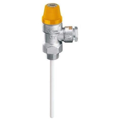 Valvola di sicurezza combinata temperatura e pressione Caleffi 3094-3095 1/2" - 7 - Ø 15
