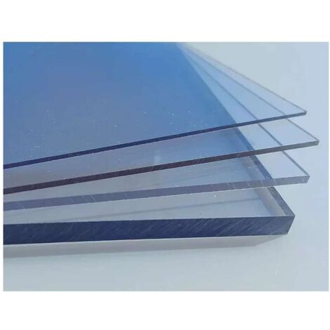 vetro sintetico liscio trasparente 1000x500 mm - spessore 2 mm