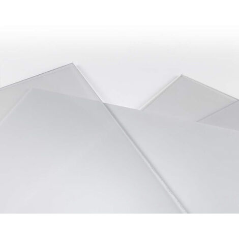 vetro sintetico liscio trasparente 1250x500 mm - spessore 4 mm