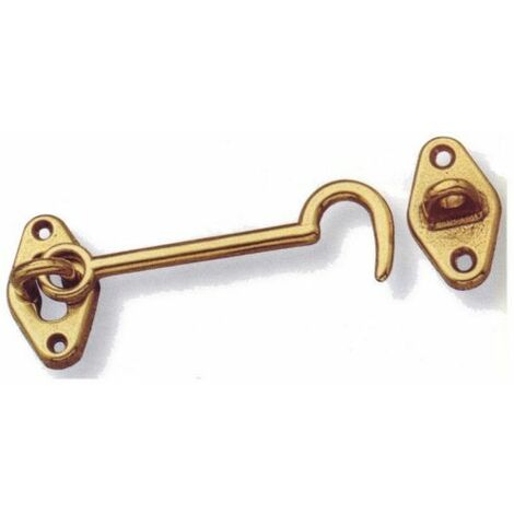 CATENACCIO CHIUDIPORTA GANCIO FERMAPERSIANE MM 60 IN OTTONE (23297)