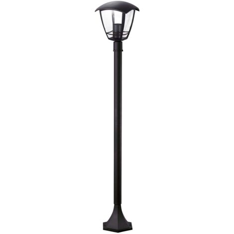 Lampione 3 luci selene  cm.183H alluminio pressofuso verniciato nero-Fraschetti
