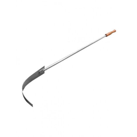 Rimuovi brace in acciaio inox per forno e barbecue – Manico in legno – Lunghezza 140 cm – Parte rimuovi brace 35 cm – Brixo (1/5)