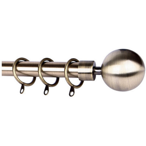 SCORRITENDA BRIXO ETRURIA SFERA BRONZO BASTONE PER TENDE ARREDO CASA