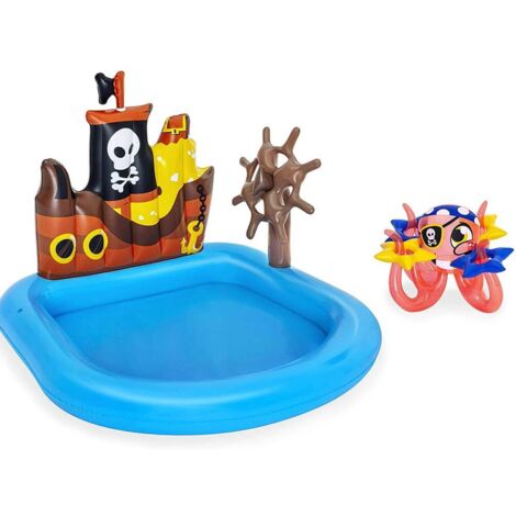 BESTWAY PLAY CENTER NAVE PIRATI GONFIABILE 140 X 130 X 104 CM