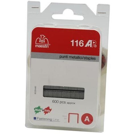 MAESTRI BLISTER PUNTI SPILLATRICE ART. 116 AP 600 PZ