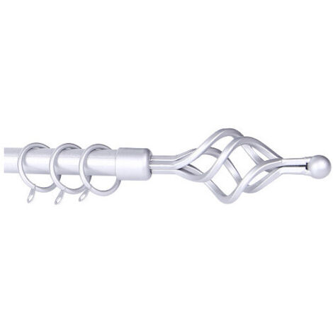 SCORRITENDA BRIXO ETRURIA SILVERAL SPIRAL BASTONE PER TENDE ARREDO CASA