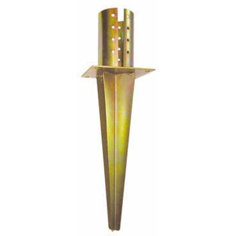 Supporto per pali con ancoraggio al terreno mm 100x40h