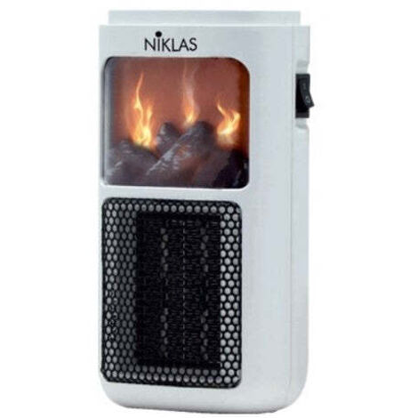 TERMOVENTILATORE NIKLAS CON EROGATORE CERAMICO PTC PLUGIN FUEGO 400W 11x10xH19 cm (1/5)
