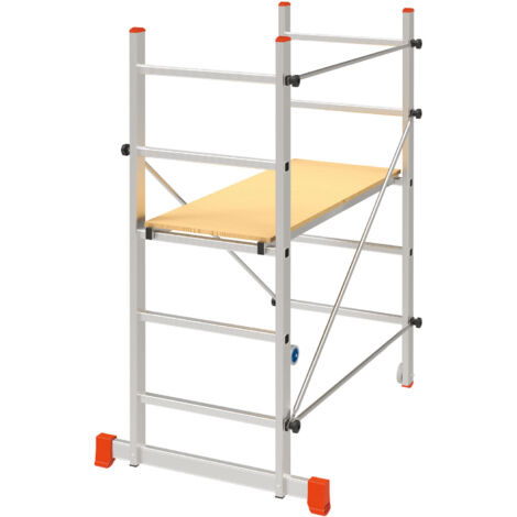 TRABATTELLI TRABATTELLO PONTEGGIO ALLUMINIO STEP UP HOBBY CM. 116x80xH152