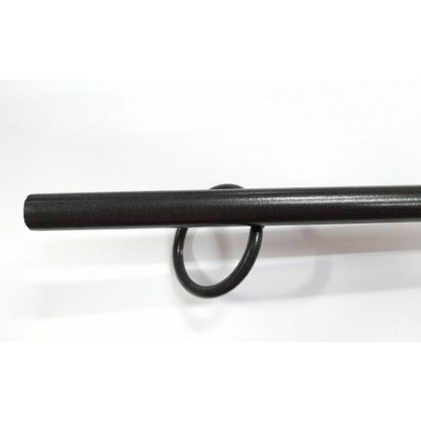 ASTA SOFFIETTO PER CAMINO IN FERRO Ø 16 MM CM 75 CON GANCIO (38068)