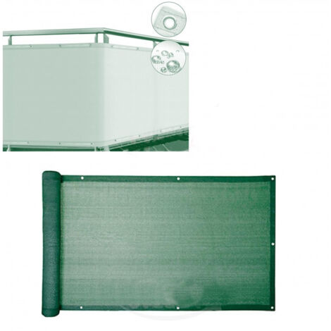 Telo Balcone Frangivista Stars Rafia/Nylon Verde Gr/Mq 160 H.Cm 75 L.Mt 6 - 1 Pz