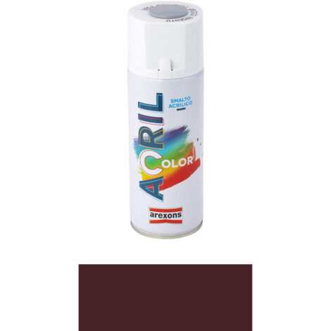 Bomboletta spray smalto acrilico acrilcolor 3953 marrone scuro ral 8017 arexons