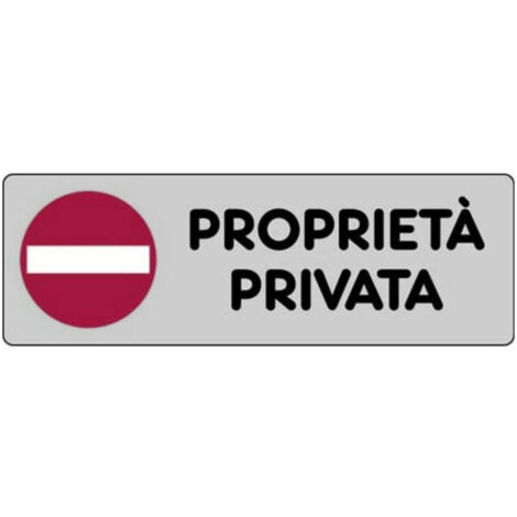 Adesivo Proprietà Privata abitazioni cancello 15CMx5CM