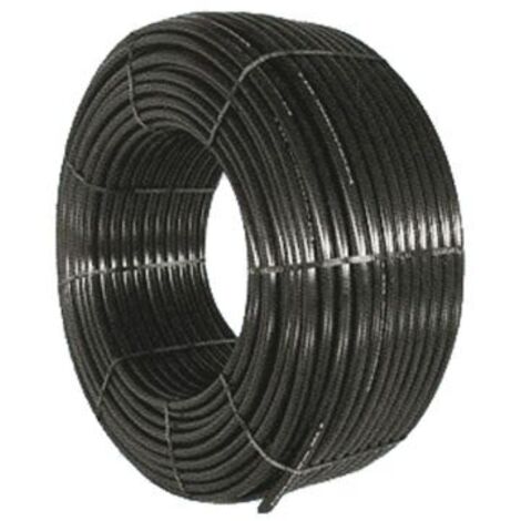 PE-LD Tubo di posa PN6 20 mm, rotolo da 100 lfm, tubo per irrigazione, tubo di alimentazione dell'acqua per uso domestico, nero