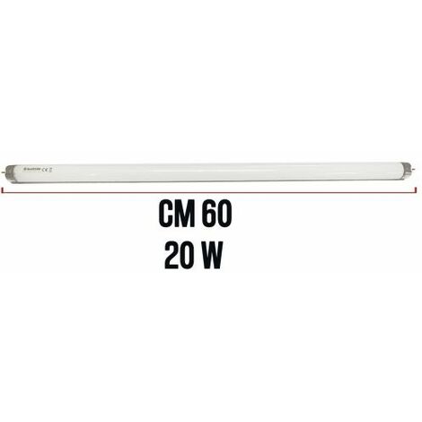 NEON UV LAMPADA RICAMBIO PER ZANZARIERA ELETTRICA ATTINICA INSETTI ZANZARE 21831V CM 60 20W (11140)