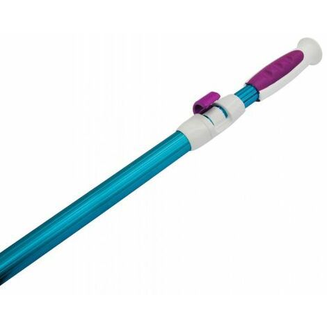 Asta Telescopica Per Retino Superfice Aspiratore Pulizia Bordi Piscina Cm 2x 180